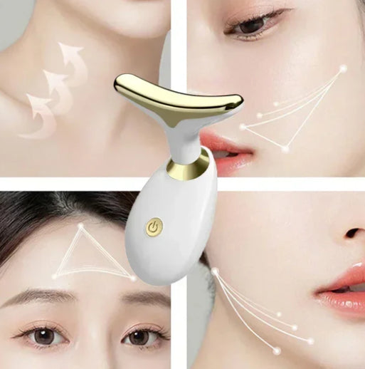 Facial Vibration Massage Neck Wrinkle Remover with Infrared Light