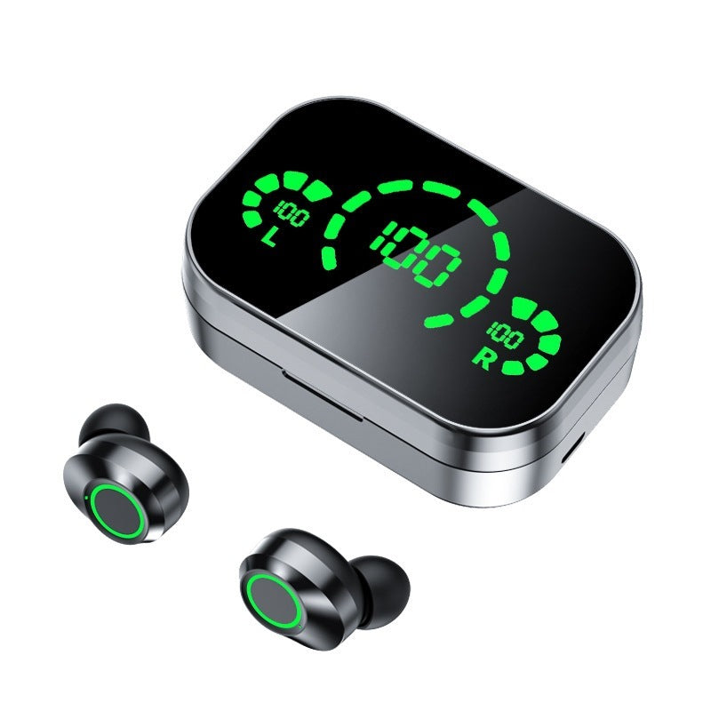 TWS Wireless Earbuds with Smart LED Display & Breathing Light Effect