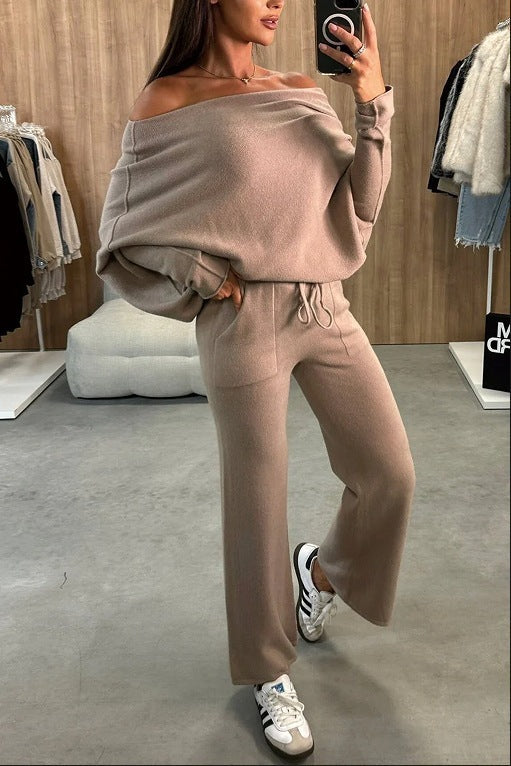 Temperament Casual Two-Piece Suit for Women in Polyester