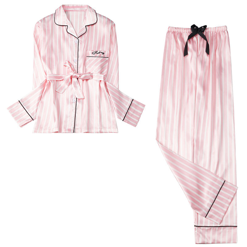 Miss Two-Piece Summer Silk Homewear Set