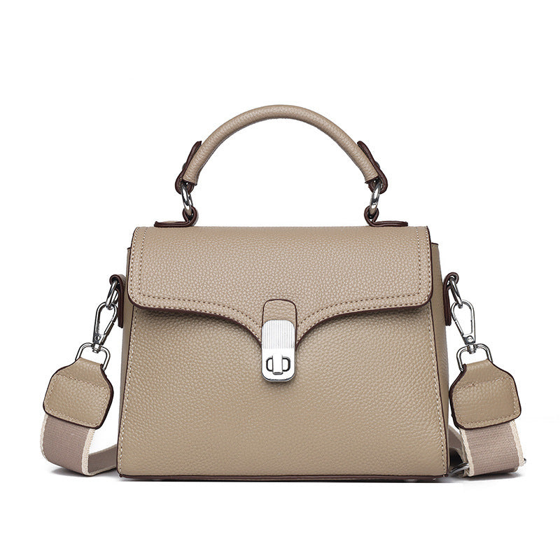 Women's Genuine Leather Portable Crossbody Bag 21x18x9cm