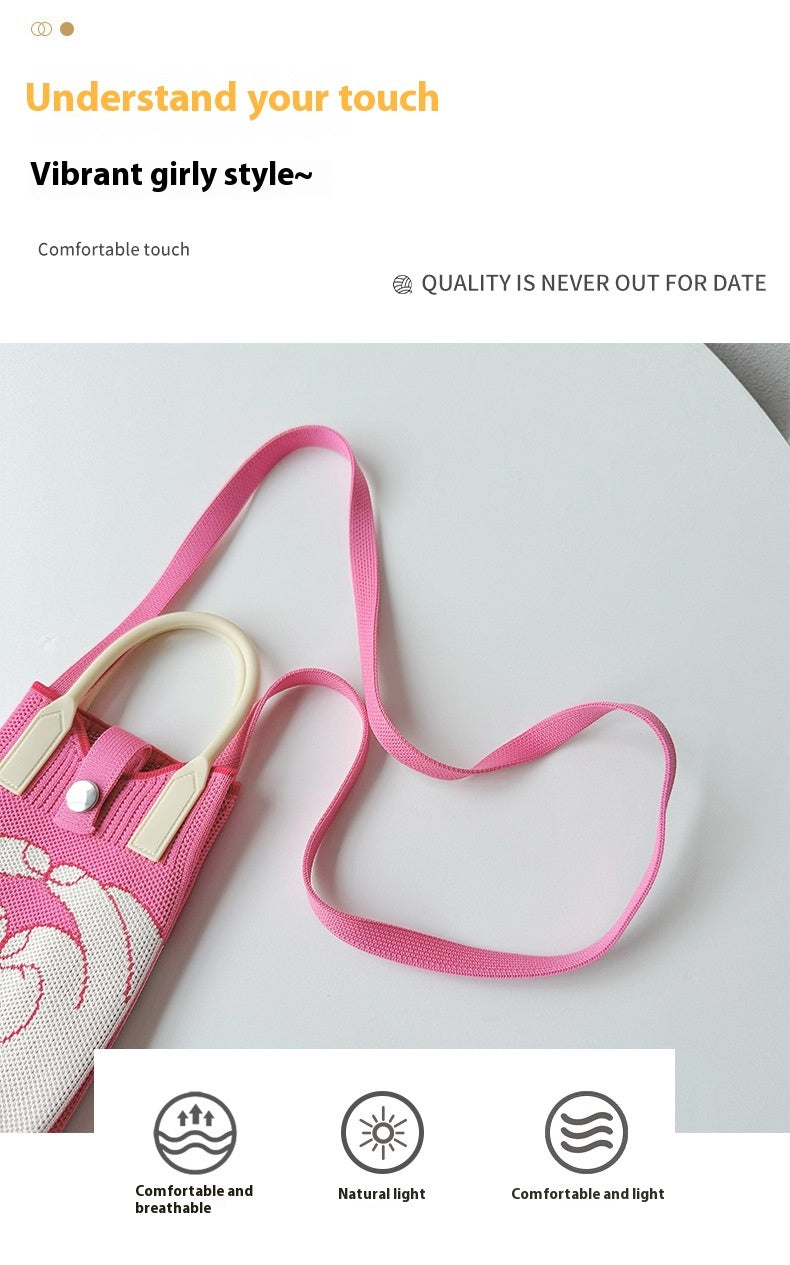 Knitted Mini All-match Small Portable Shoulder Bag