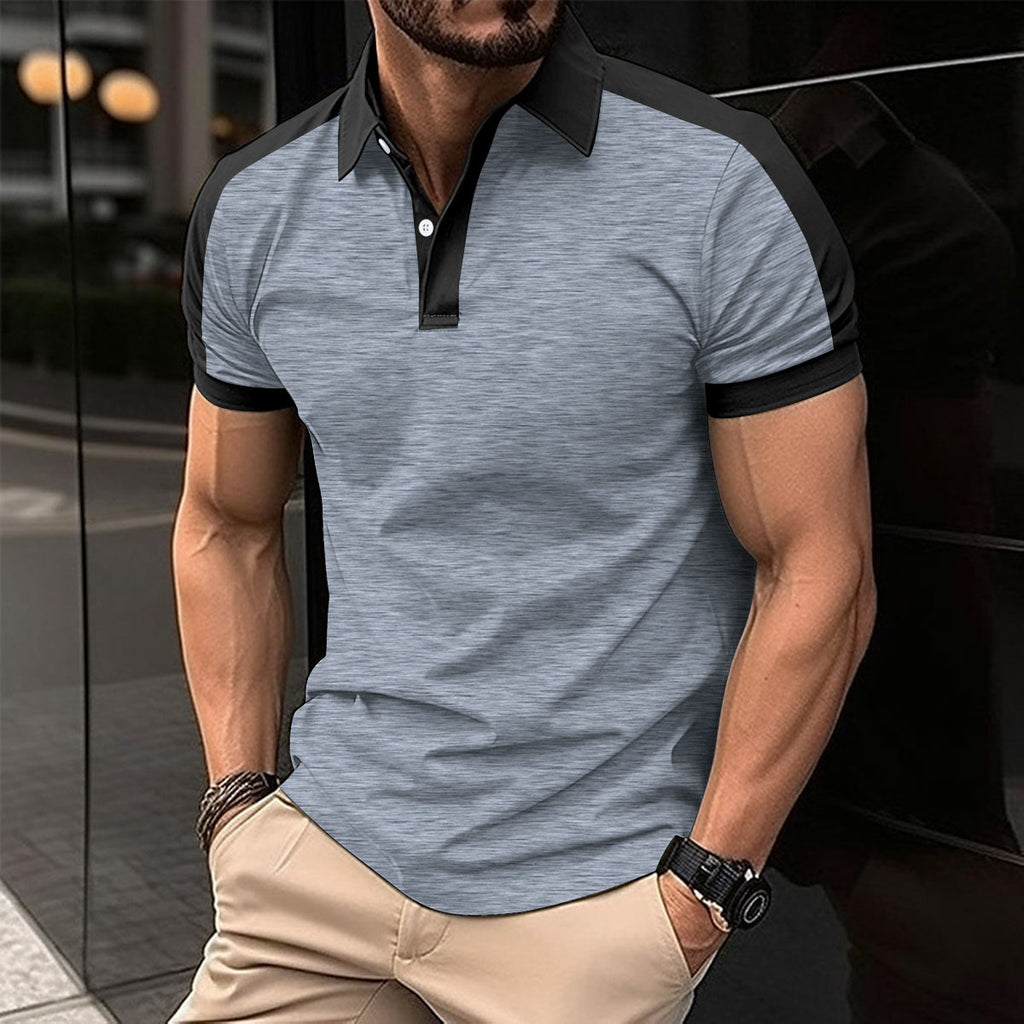 Men's Short Sleeve Summer Casual Business Polo Shirt