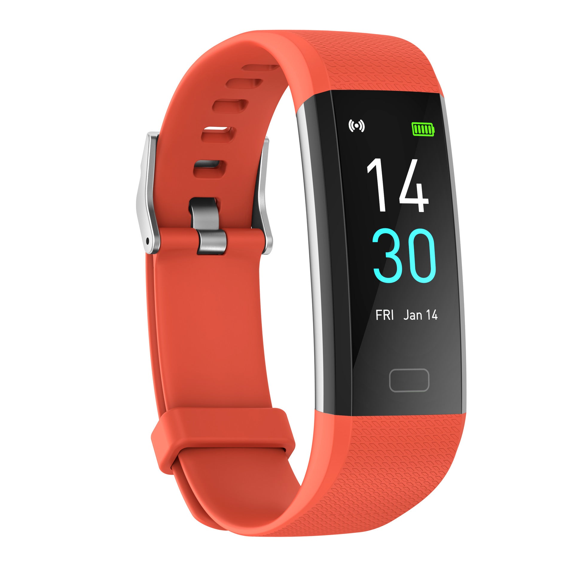 Smart Fitness Bracelet Watch with Heart Rate Meter and Step Counter