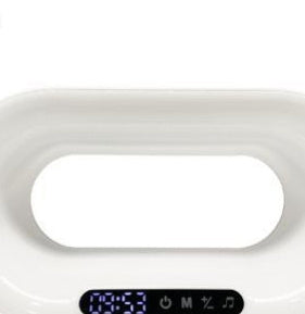 3-in-1 LED Night Light Desk Lamp with APP Control, RGB Atmosphere, Wireless Fast Charger & Alarm Clock