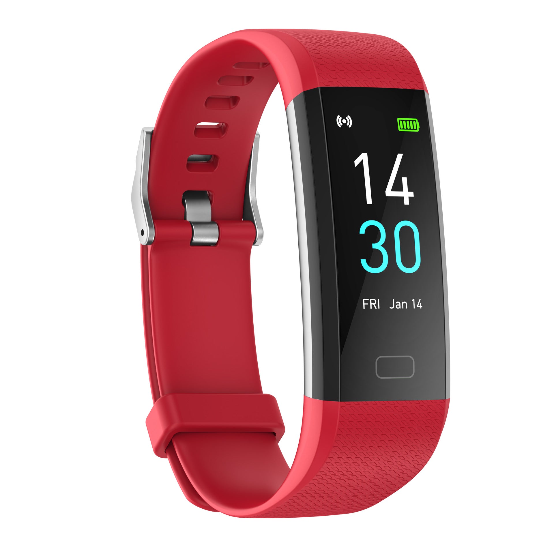 Smart Fitness Bracelet Watch with Heart Rate Meter and Step Counter