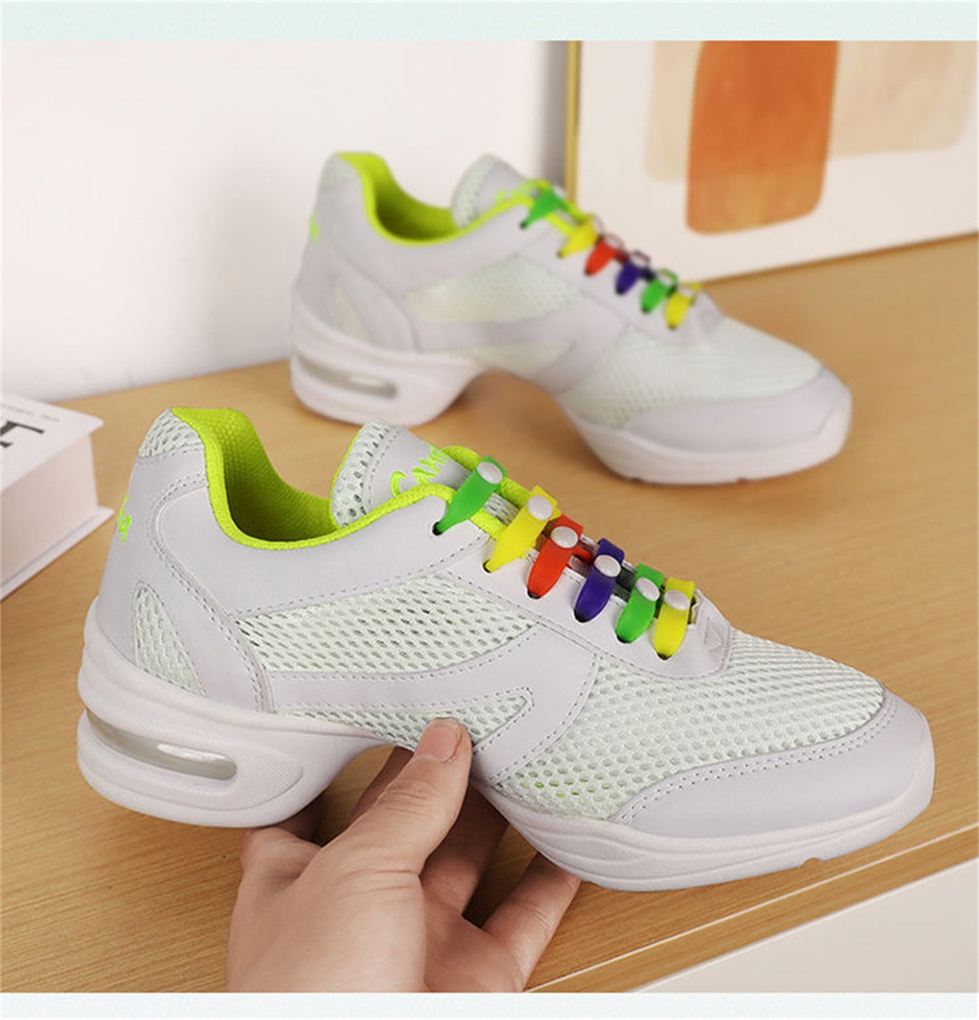 Women's Breathable Air Cushion Mesh Dance Shoes