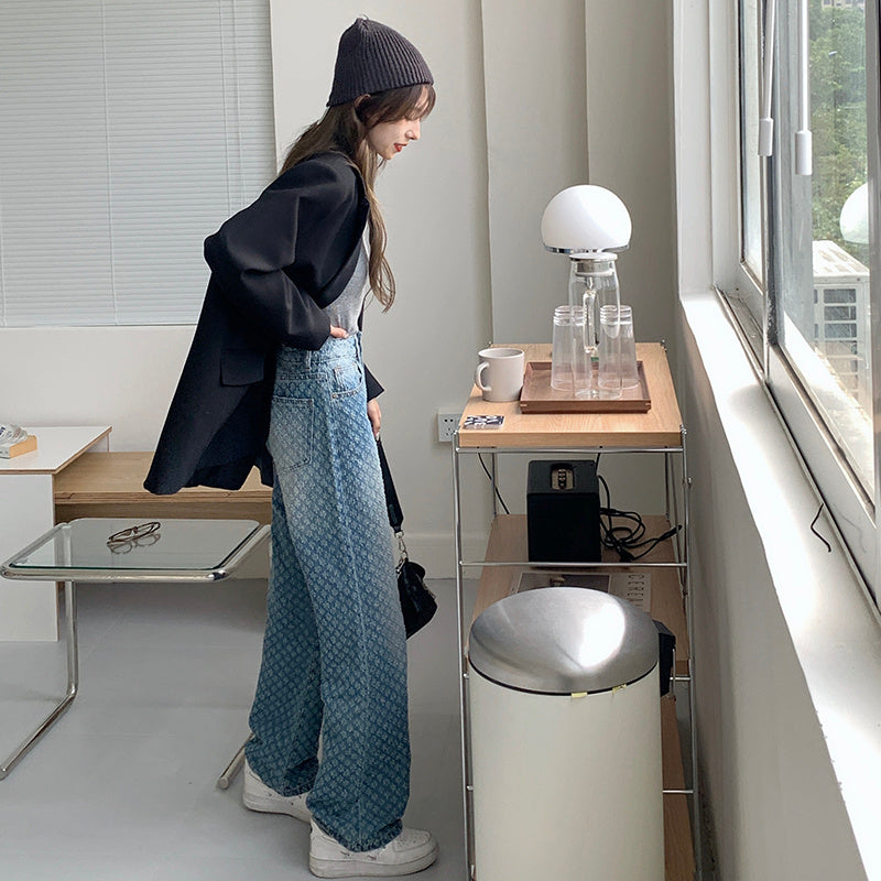 Women's Loose High Waist Wide Leg Jeans