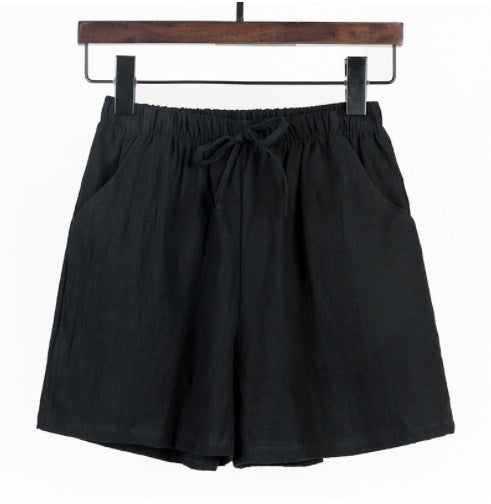 Linen Cotton And Linen Large Size Student Sports And Leisure Shorts