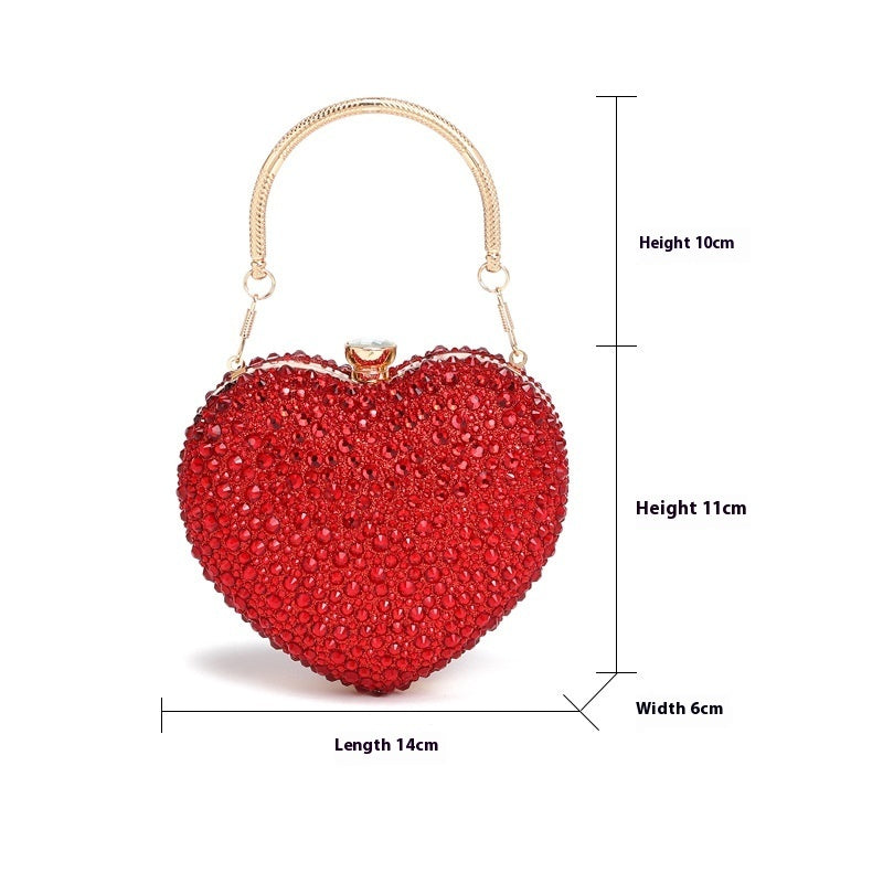 Sac à bandoulière croisé en chaîne incrustée de diamants