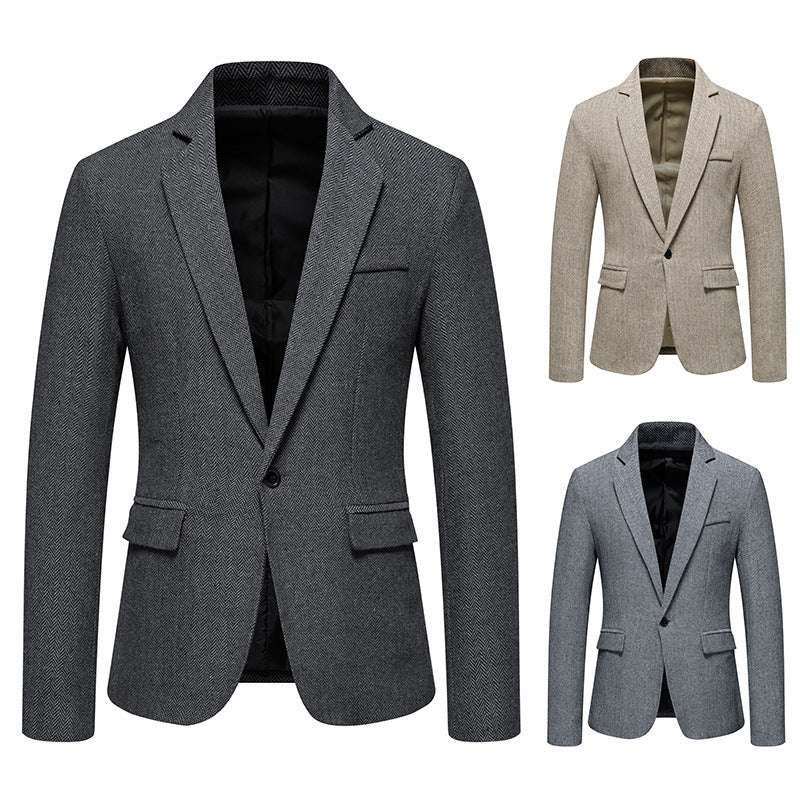 Veste de costume décontractée et épaisse pour le bureau