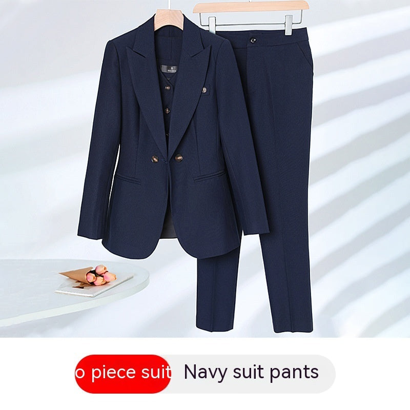 Ensemble Costume Élégant pour Femme avec Pantalon et Gilet