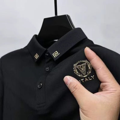 Polo polyvalent à revers et manches courtes pour homme