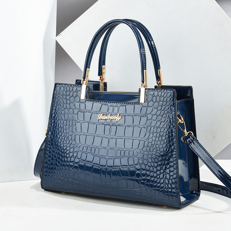 Women's Patent Leather Shoulder Bag in Multiple Colors