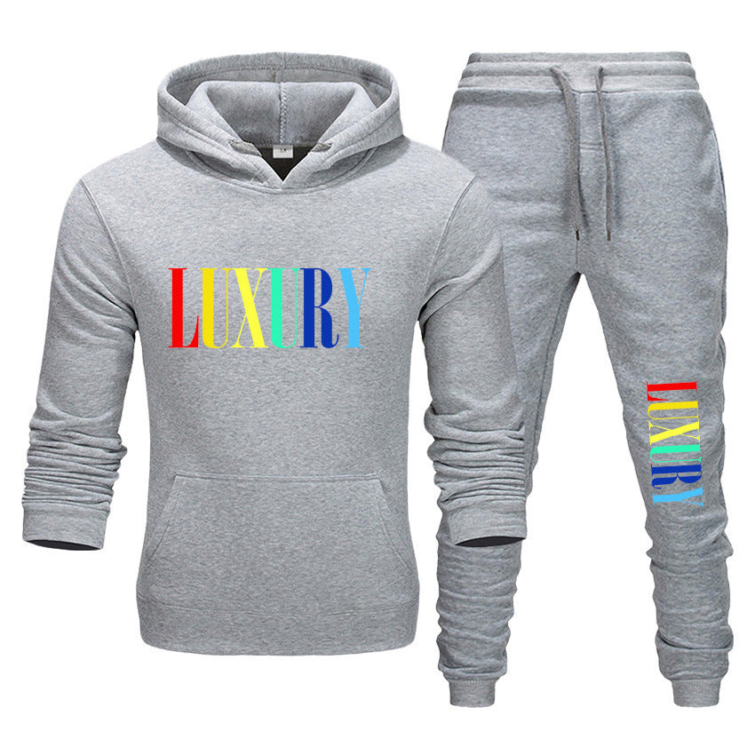 Hooded Printed Pullover Sweater for Men and Women