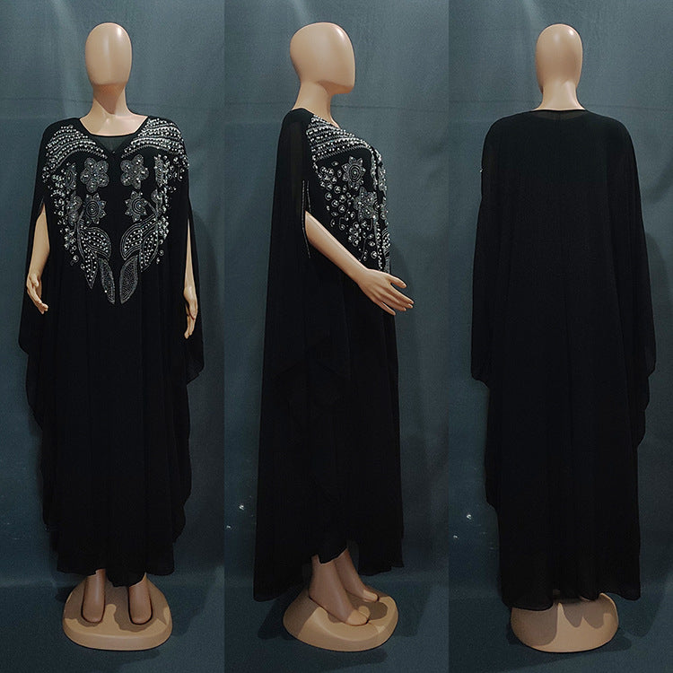 Plus Size Muslim Robe Long Dress Saudi Style European American Gown