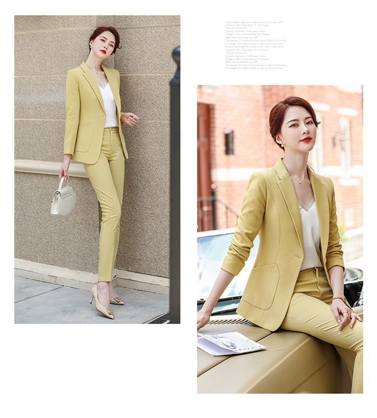 Women's Autumn Fashion Professional Small Suit Set
