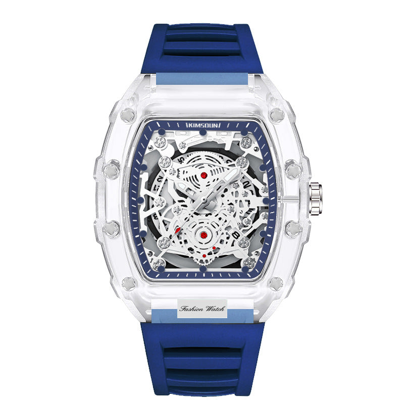 Fashionable Transparent Men’s Waterproof Quartz Watches