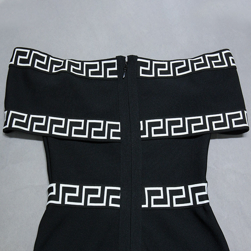 Women's Black Backless Fashion Jumpsuit with Vest and Straight Trousers