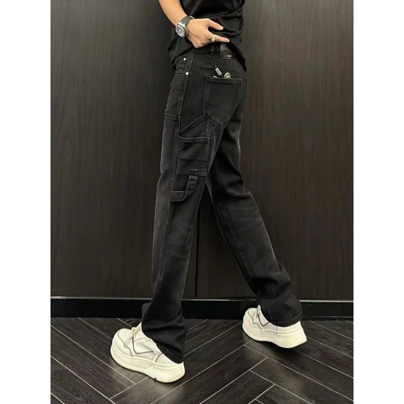 Retro Spring Summer Denim Harem Pants Easy Matching