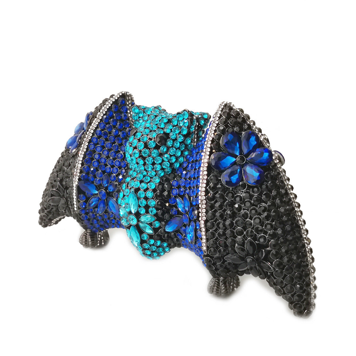 Pochette de Soirée Chauve-Souris Halloween de Luxe Strass Diamants 18CM