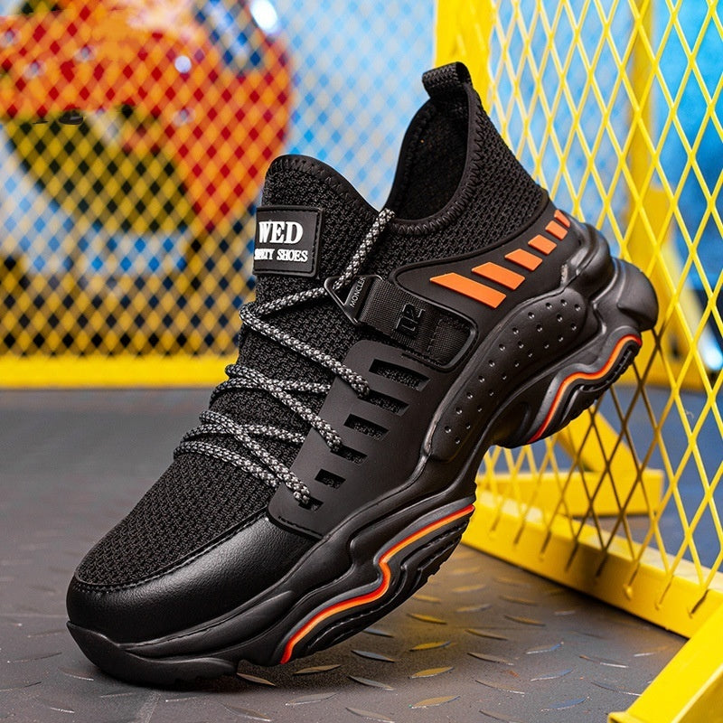 Flying Woven Steel Toe Safety Protection Shoes