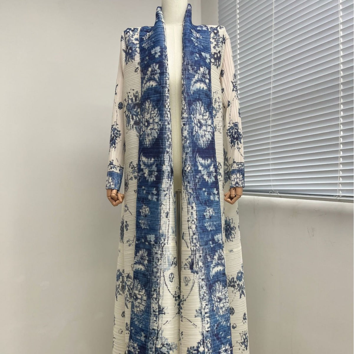 Trench polyvalent, abaya arabe élégante, imprimé