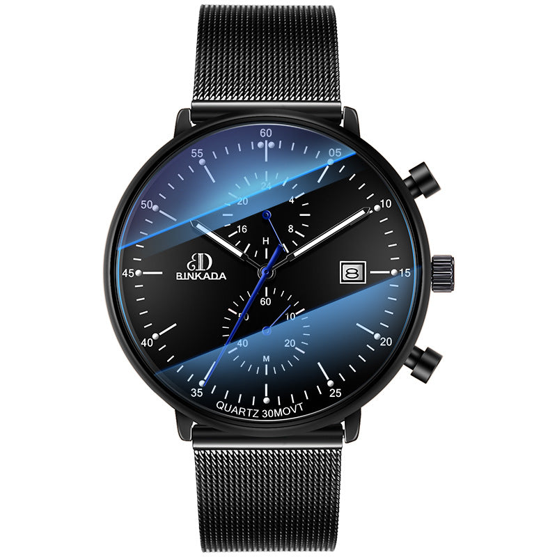 ساعة كوارتز رياضية رجالية مضيئة ومقاومة للماء