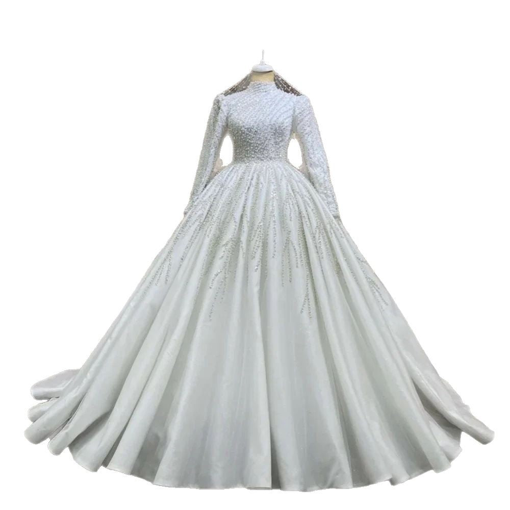 Mariée Propriétaire Robe de mariée longue blanche Jupon fibre de polyester