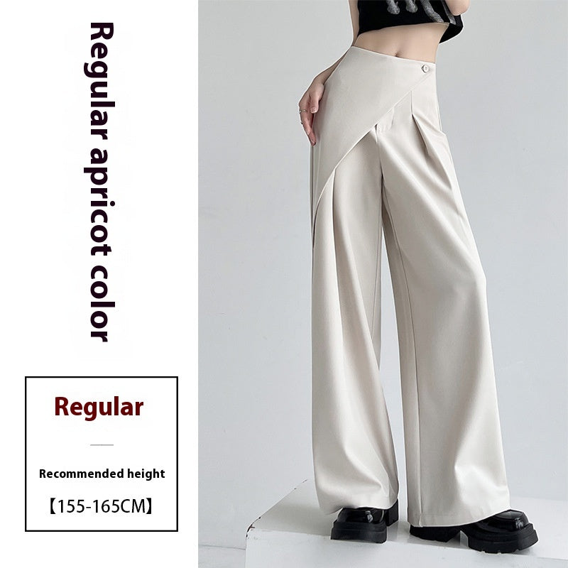 High-Grade Two-Piece Women's Suit with Wide-Leg Pants