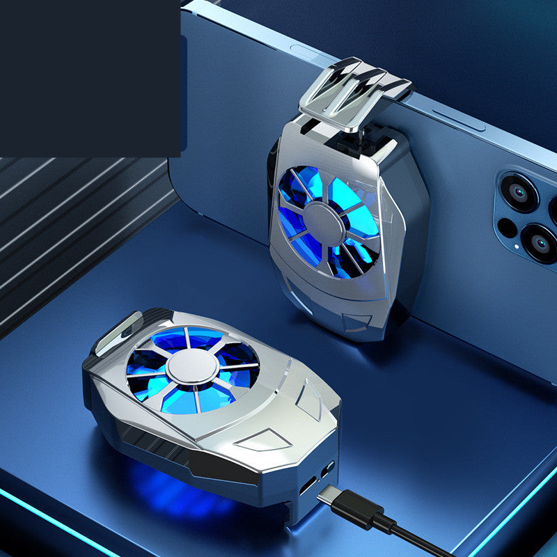 مروحة تبريد عالمية للهاتف المحمول بمنفذ USB مع حامل لوحة ألعاب ومبرد