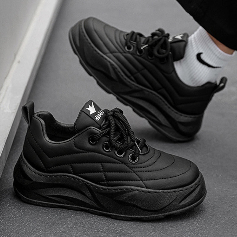 Men's Thick-Soled Anti-Skid Slip-On Casual Outdoor Breathable Lace-Up Sneakers
