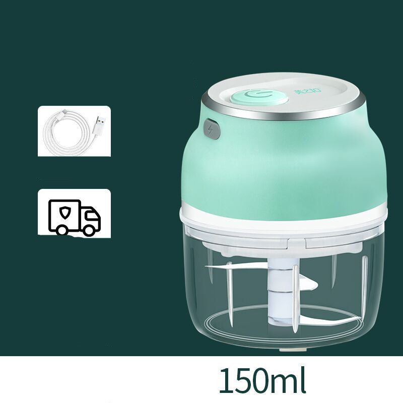 Portable Electric Mini Garlic Cutter & Food Chopper Grinder with Stainless Steel Blades
