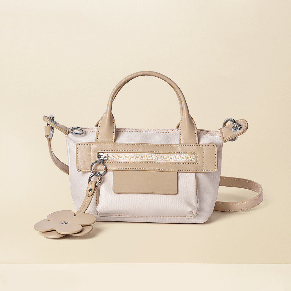 Women's Fashion Simple One Shoulder Cowhide Messenger Dumpling Bag