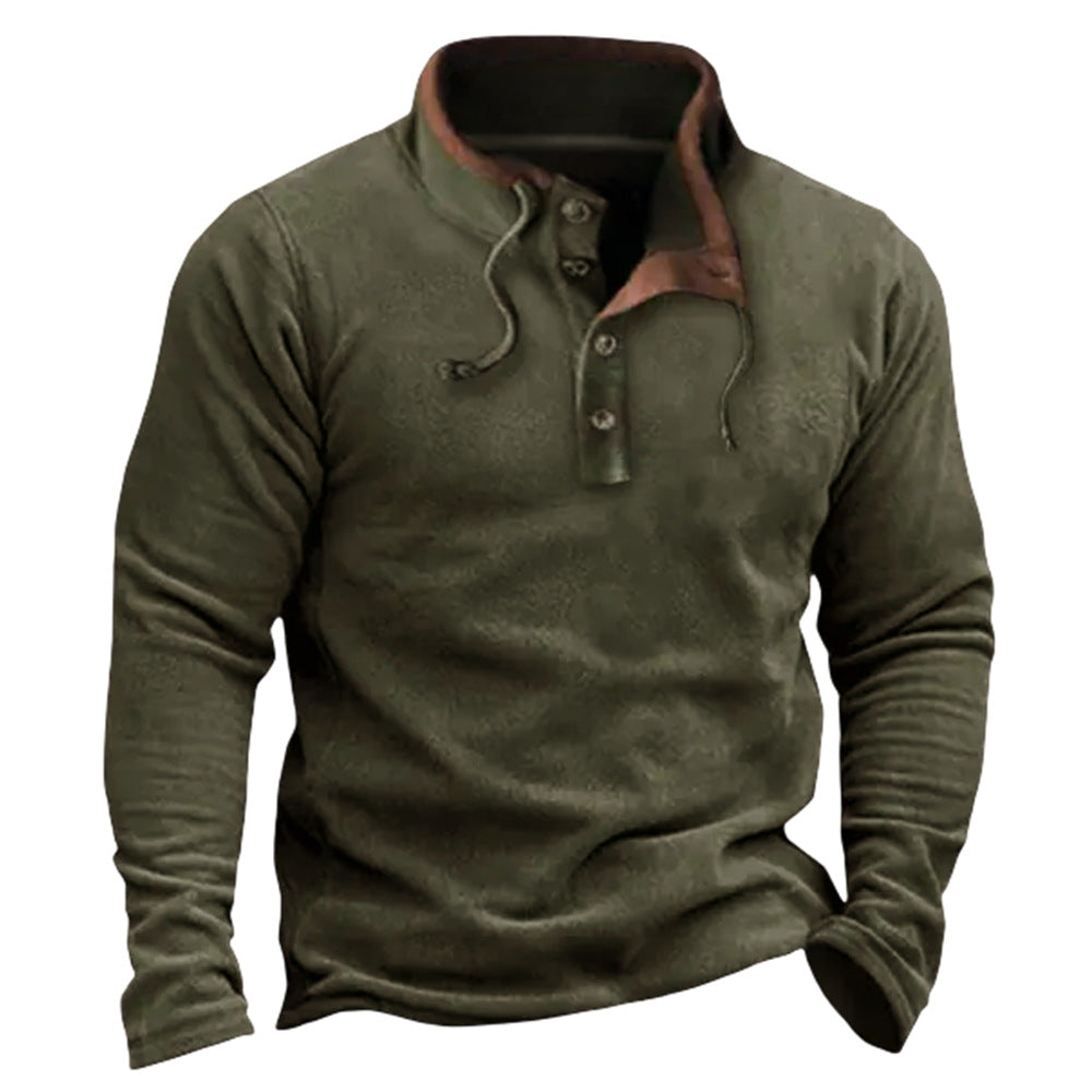 Manteau pull en molleton zippé décontracté pour hommes