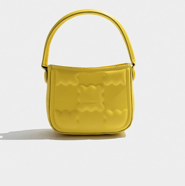 Sac carré en PU pour femme avec fermeture magnétique et bandoulière unique