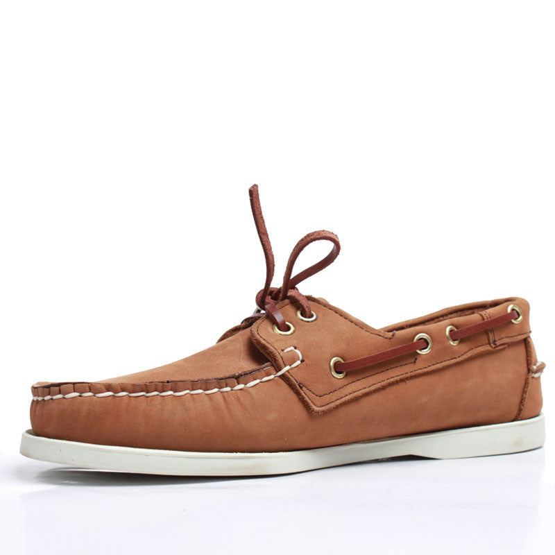 Handmade Casual Leather Shoes White Rubber Sole Unisex