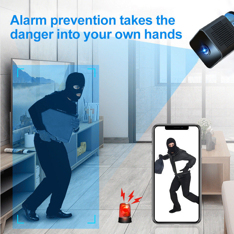 Wireless WiFi Sports DV Security Camera 1080P Black Plastic