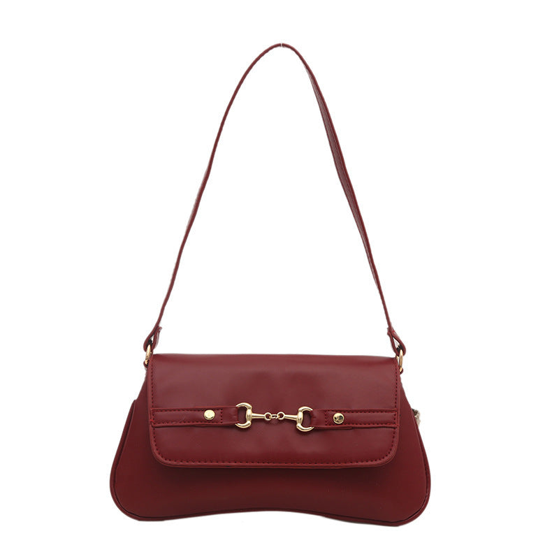 Leopard Print PU Shoulder Handbag for Women Light Luxury