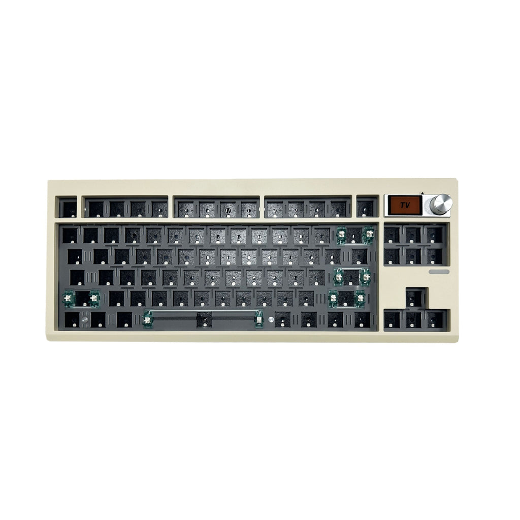 Kit clavier mécanique DIY avec Hot Swap, rétroéclairage RVB et molette - 43x15x5cm