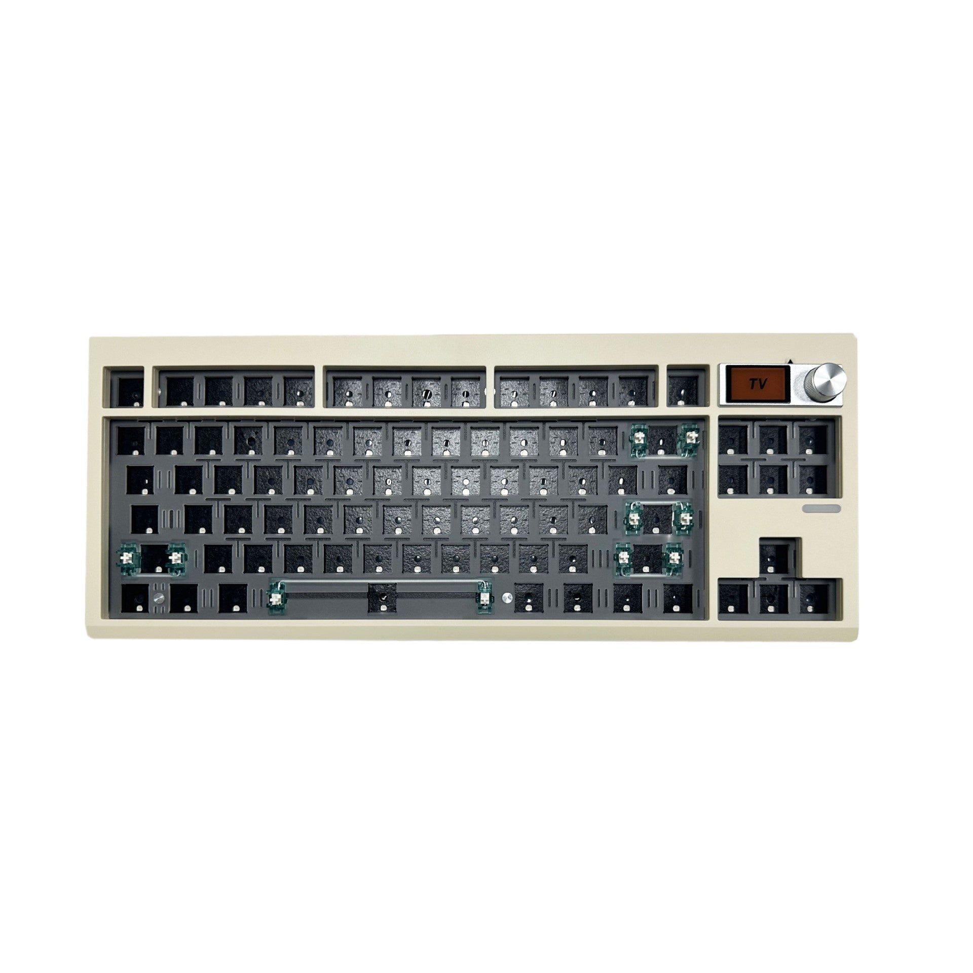 Kit clavier mécanique DIY avec Hot Swap, rétroéclairage RVB et molette - 43x15x5cm