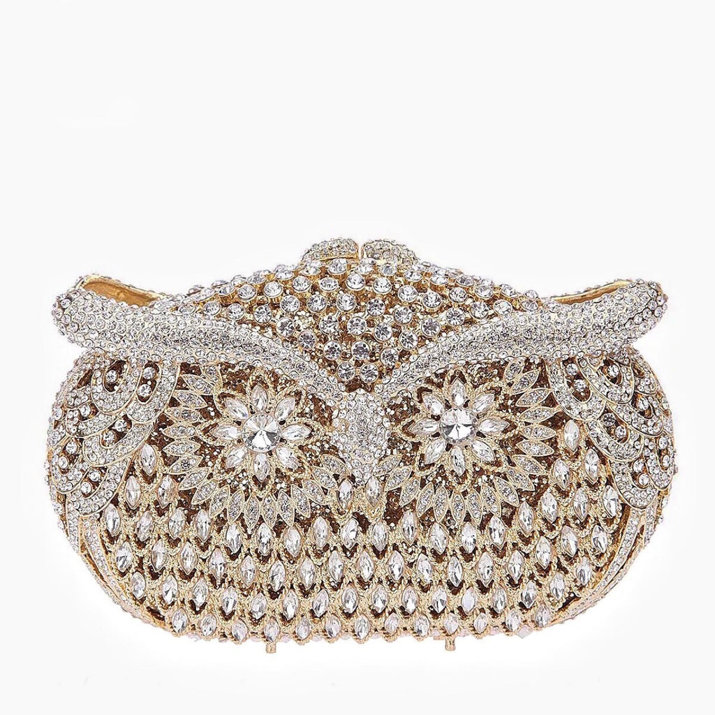 Hollow Out Diamond Banquet Clutch Bag Small 16x10x6.5cm Magnetic Buckle