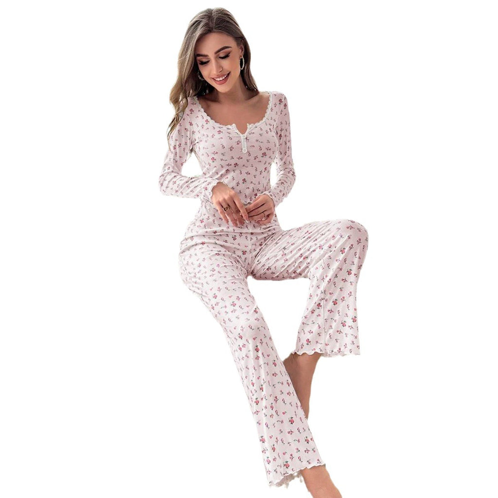 Personalized Lace Two-Piece Suit for Women - Pink, Beige, Light Purple, White, S-XL