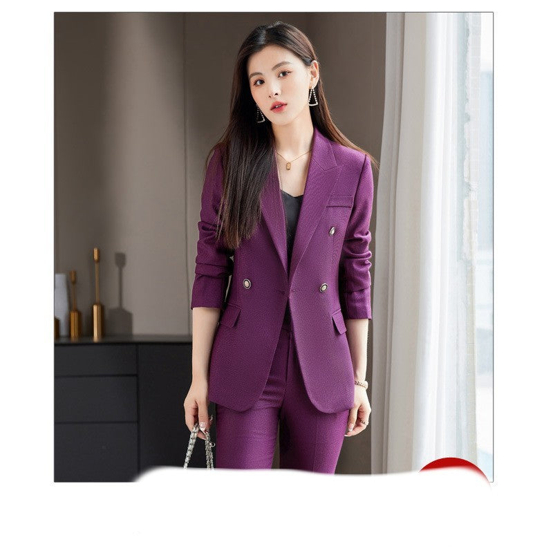 Women's Long-Sleeve Front Desk Overalls Autumn Coat