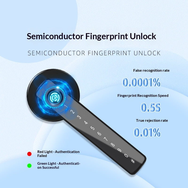 Graffiti Smart Door Lock with Fingerprint, Bluetooth & Keyless Entry