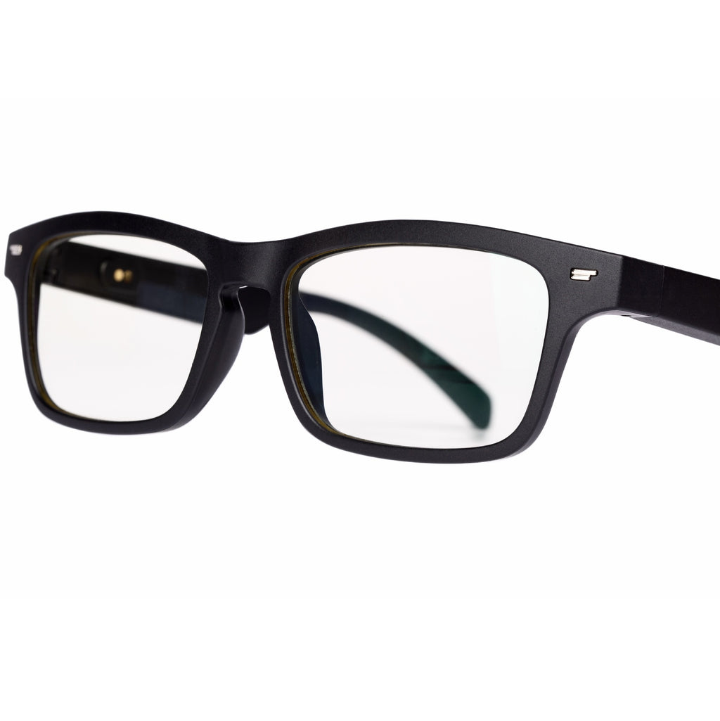 Lunettes de soleil intelligentes noires avec écouteurs et fonction d'appel