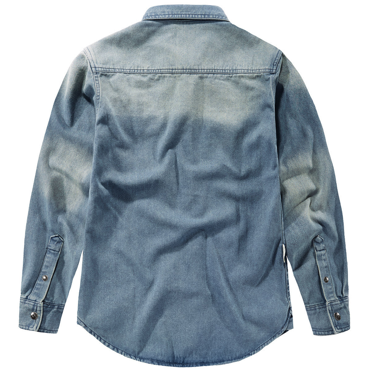 Men's Slim Fit Long Sleeve Cotton Denim Shirt