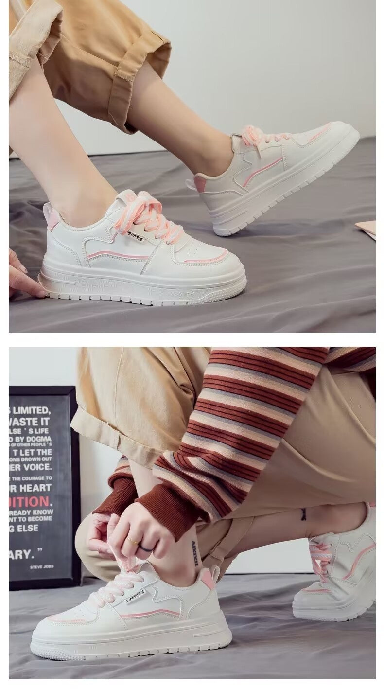 Platform White Running Sneakers Casual All-Match Leisure Shoes