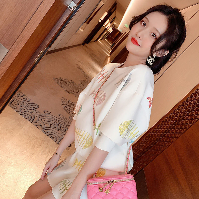 Ensemble deux pièces composé d'un short taille haute décontracté