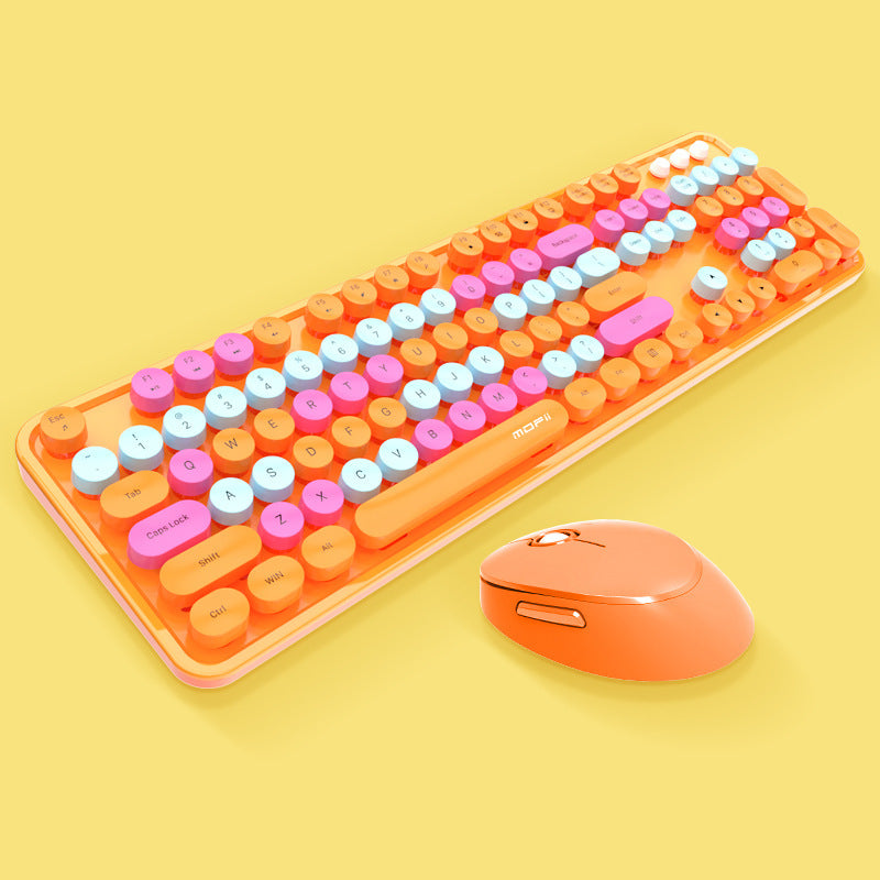 Wireless Keyboard and Mouse Set with 1600DPI Optical and Multimedia Keys